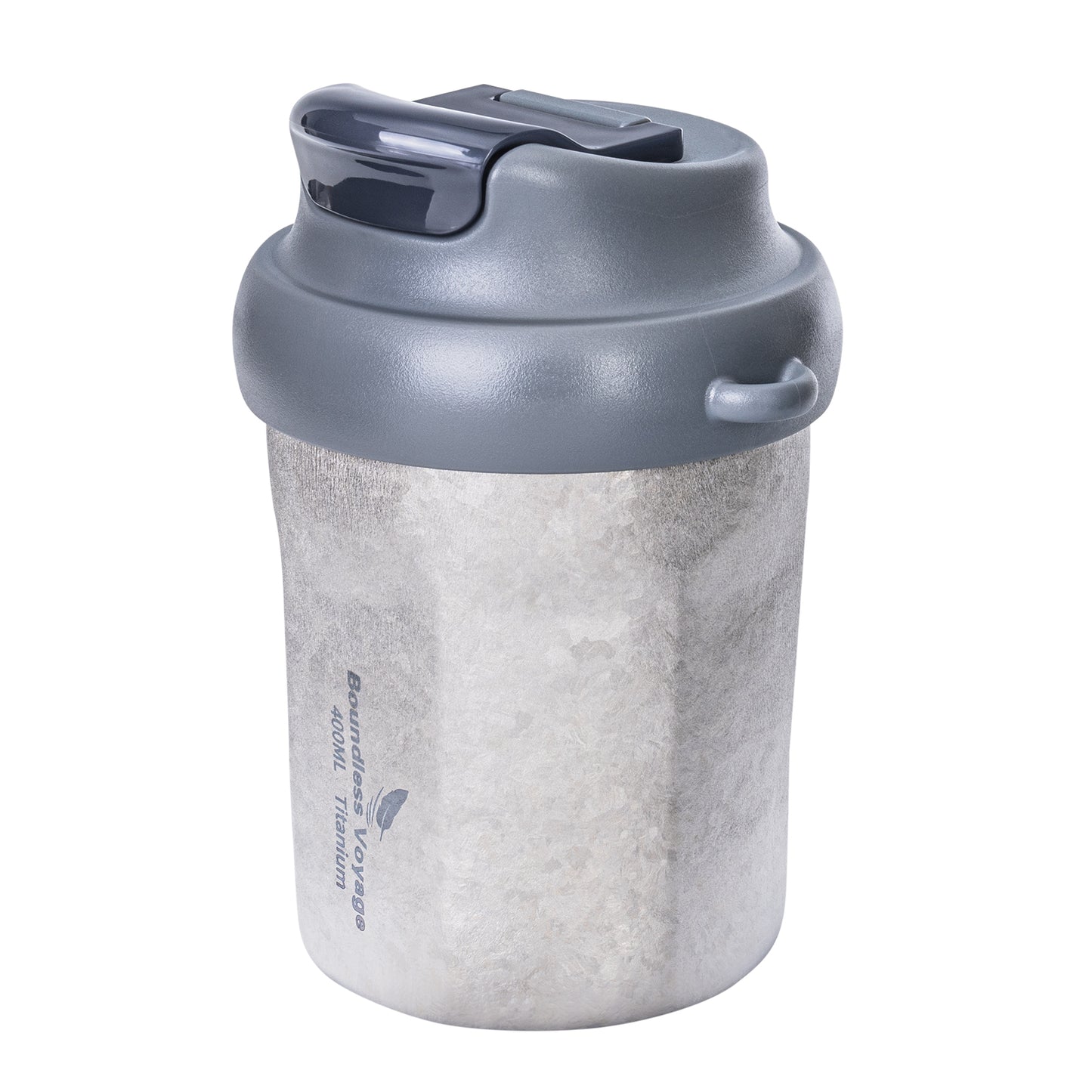 Boundless Voyage 400ml Titanium Vacuum Insulated Travel Coffee Mug , Spill-Proof Thermal Cup for Hot & Cold Drinks  Ti3236D