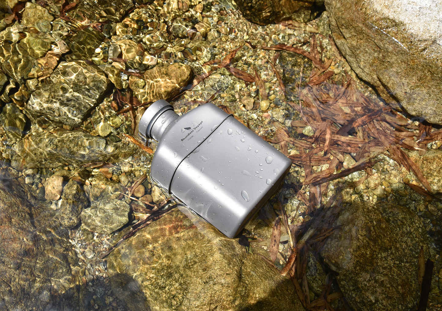 Boundless Voyage Titanium Military Canteen Cups Set Outdoor Camping Water Bottle Bowl Kettle Cooking Set Mess Kit Ti2047C-Ti2049C