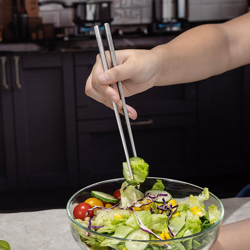 Boundless Voyage Titanium Square Chopsticks - Essential & Durable Camping Cutlery