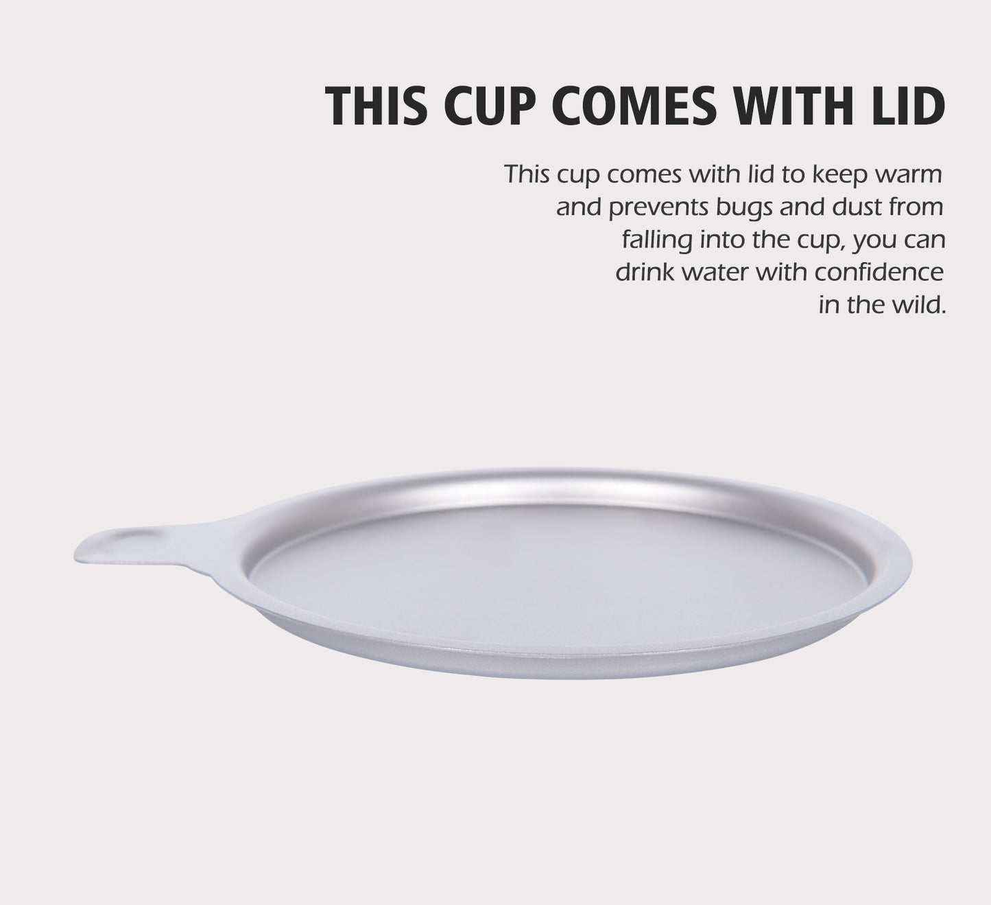 Boundless Voyage 500ml Ultralight Titanium Pot with Lid, Built-in Filter Strainer & Foldable Handles, Camping Mug for Coffee Tea Brewing Hiking Backpacking Ti3125D
