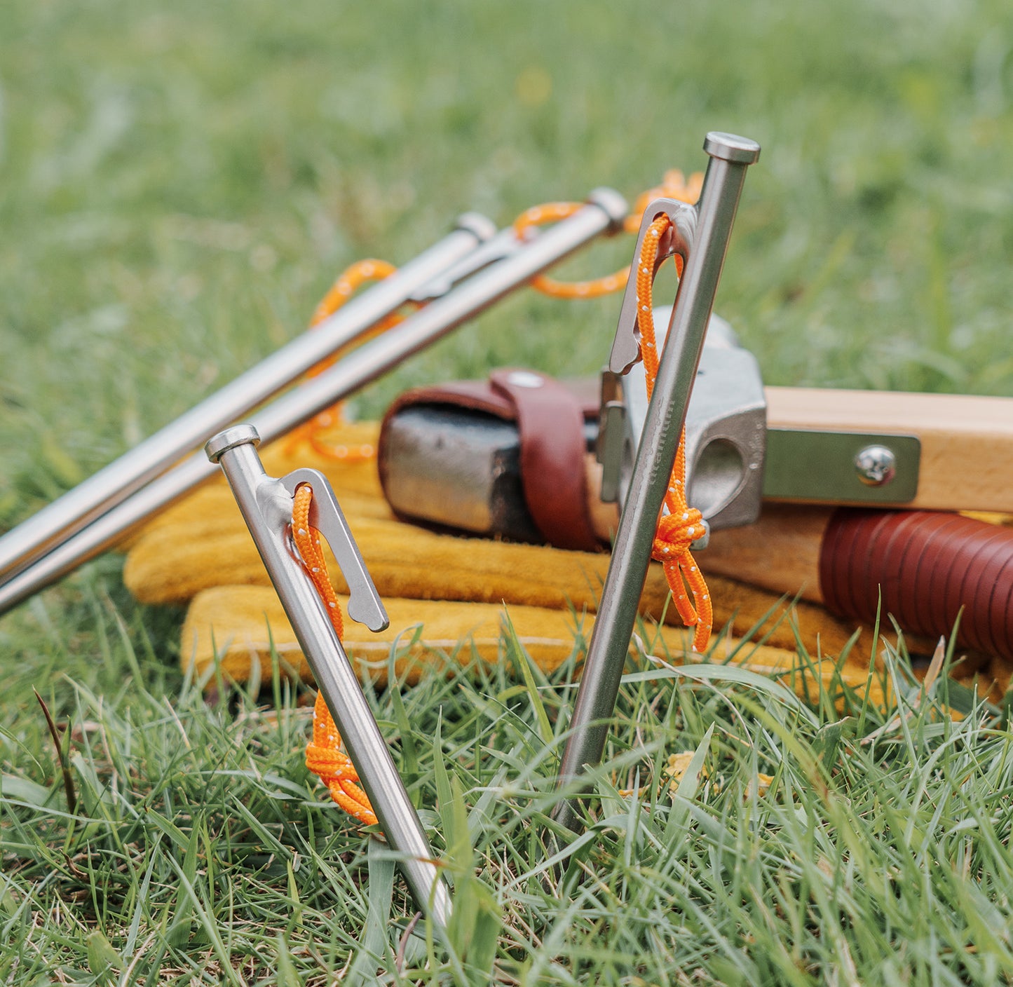 Boundless Voyage Multi-Size Titanium Alloy Tent Stakes | Ultralight Heavy Duty Ground Pegs, Portable Camping Accessories, 24cm/30cm/35cm/40cm, 6Pcs Pack Ti4015P