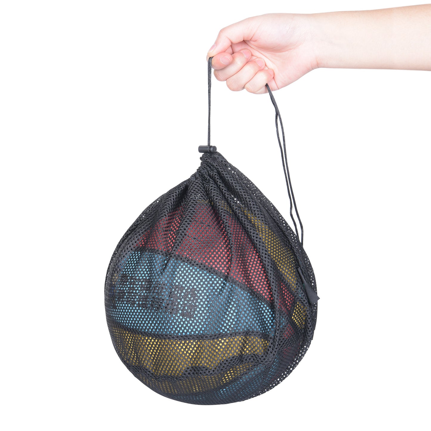 Boundless Voyage 5Pcs Nylon Mesh Storage Stuff Sacks, Drawstring Mesh Organizer Bags for Camping Gear, Clothes, Pot, Balls & Outdoor Supplies, 3 Sizes Optional BVP06/BVP07/BVP08