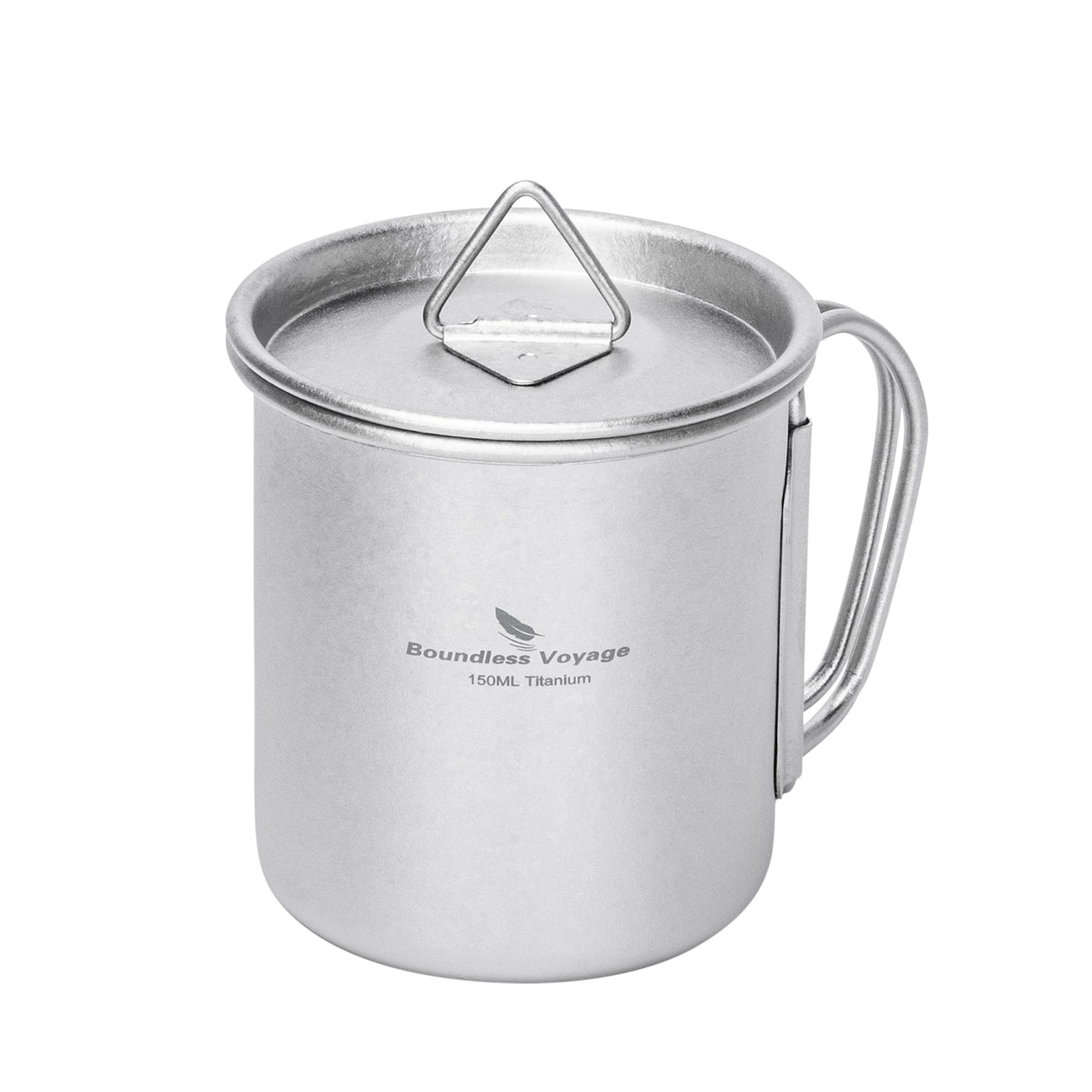 Boundless Voyage Titanium Mug with Lid Crystalline Finish 150ml to 950ml Ultralight for Camping Hiking Ti3038D Ti3043D
