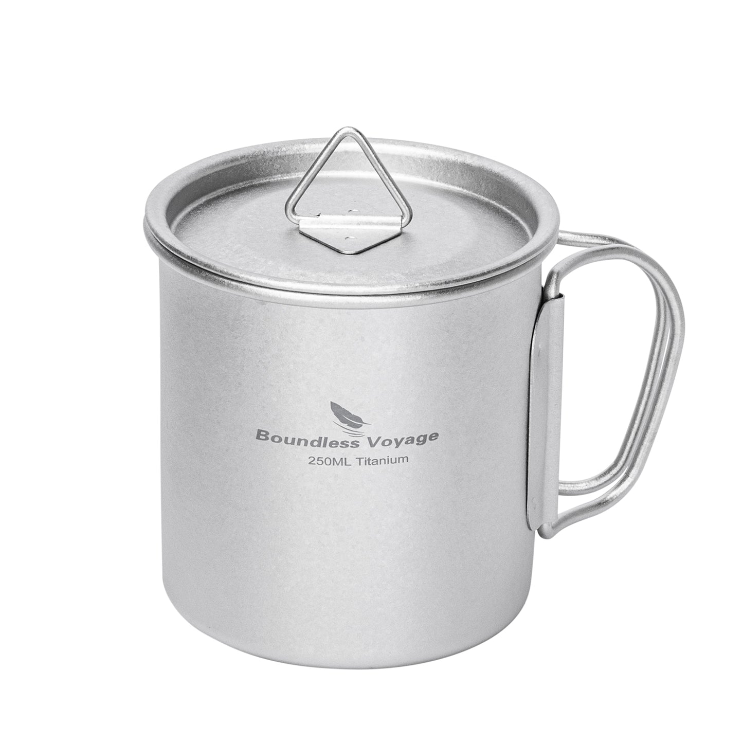 Boundless Voyage Titanium Mug with Lid Crystalline Finish 150ml to 950ml Ultralight for Camping Hiking Ti3038D Ti3043D