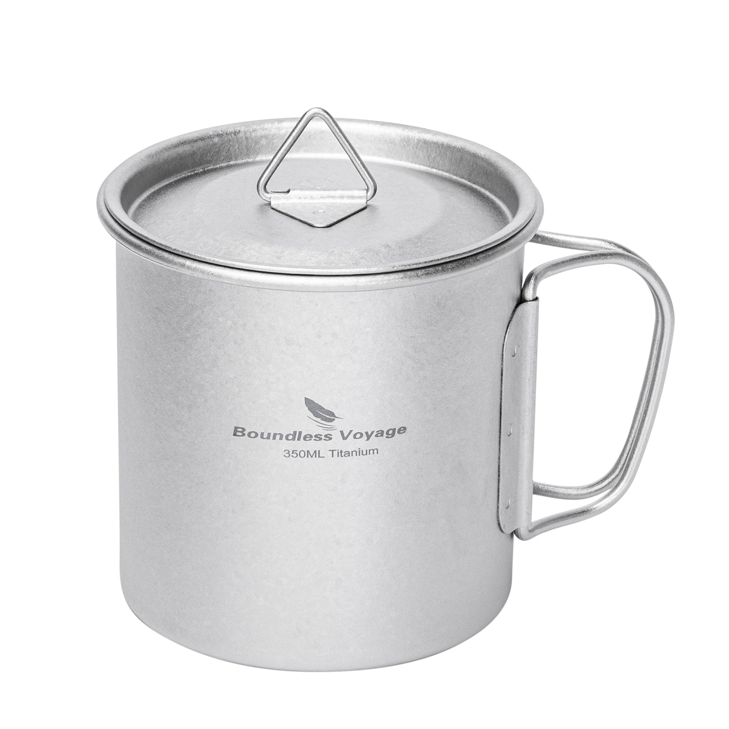 Boundless Voyage Titanium Mug with Lid Crystalline Finish 150ml to 950ml Ultralight for Camping Hiking Ti3038D Ti3043D