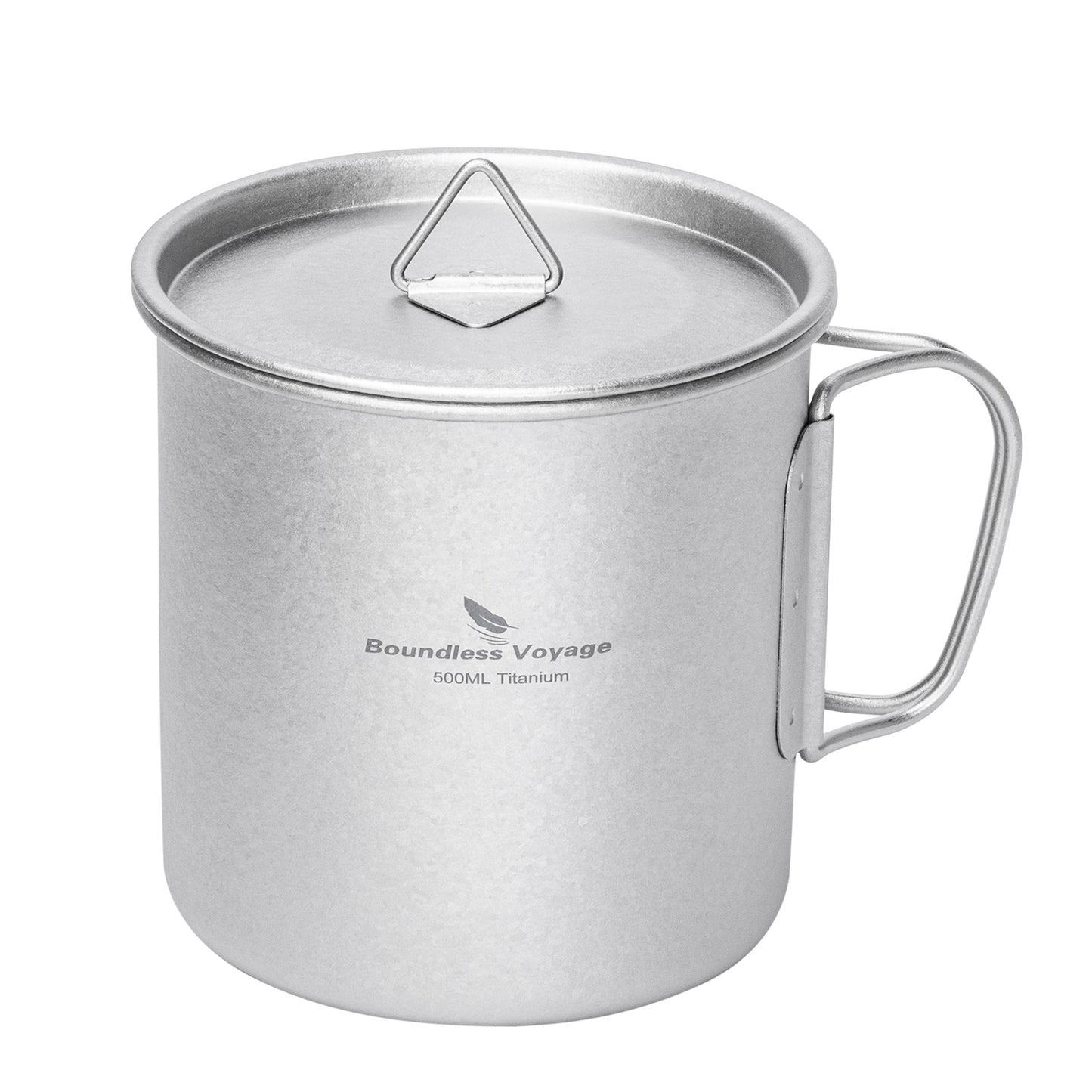 Boundless Voyage Titanium Mug with Lid Crystalline Finish 150ml to 950ml Ultralight for Camping Hiking Ti3038D Ti3043D