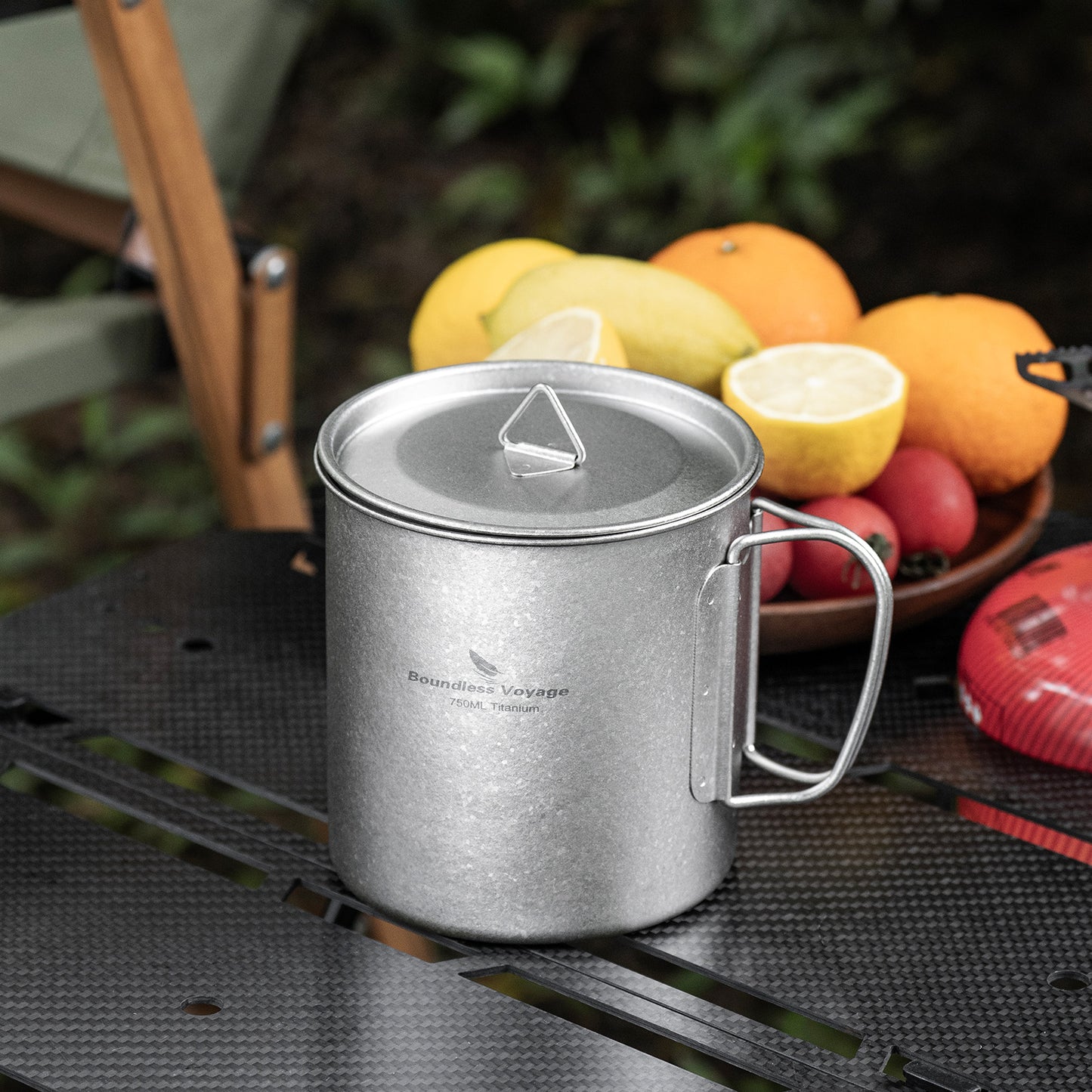 Boundless Voyage Titanium Mug with Lid Crystalline Finish 150ml to 950ml Ultralight for Camping Hiking Ti3038D Ti3043D
