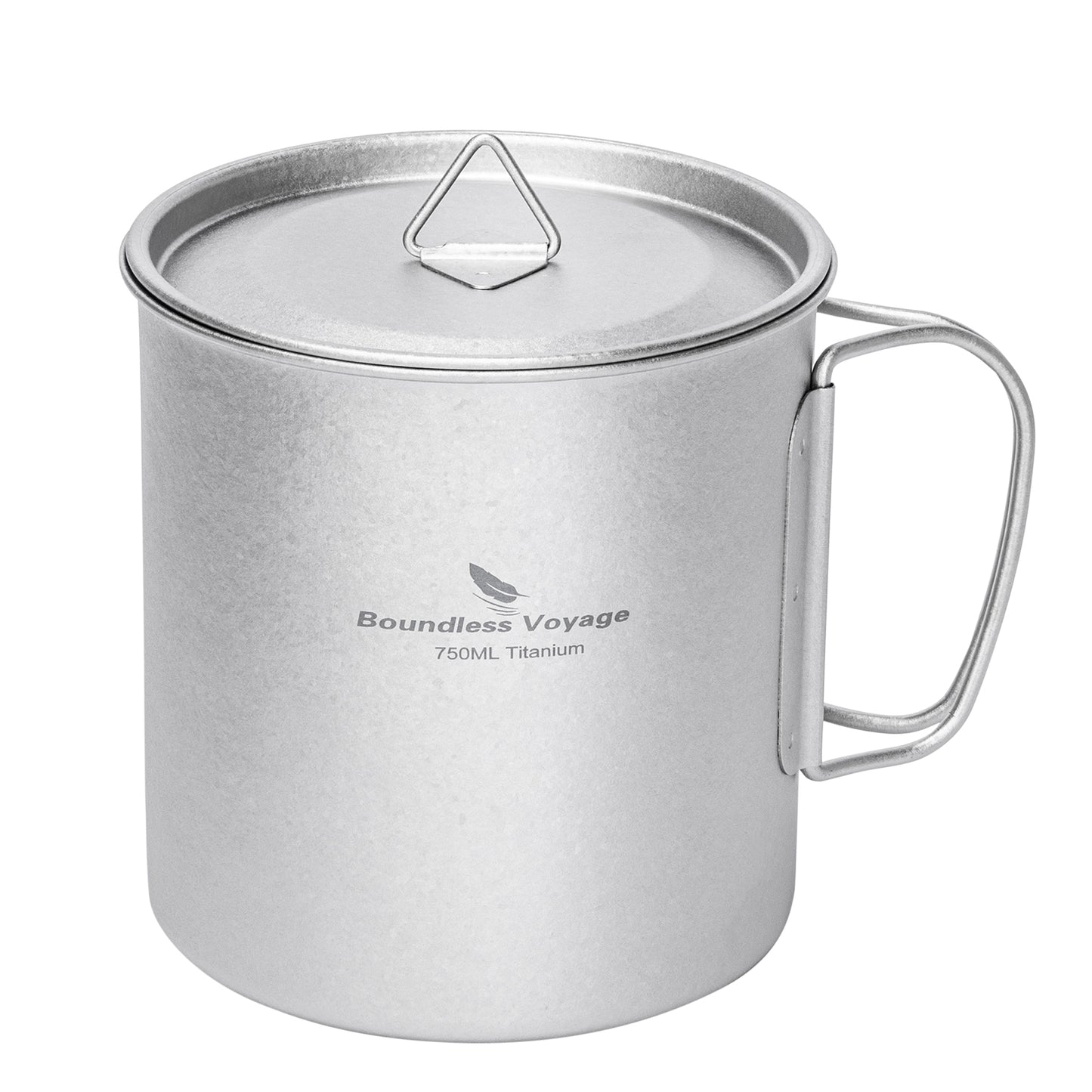Boundless Voyage Titanium Mug with Lid Crystalline Finish 150ml to 950ml Ultralight for Camping Hiking Ti3038D Ti3043D