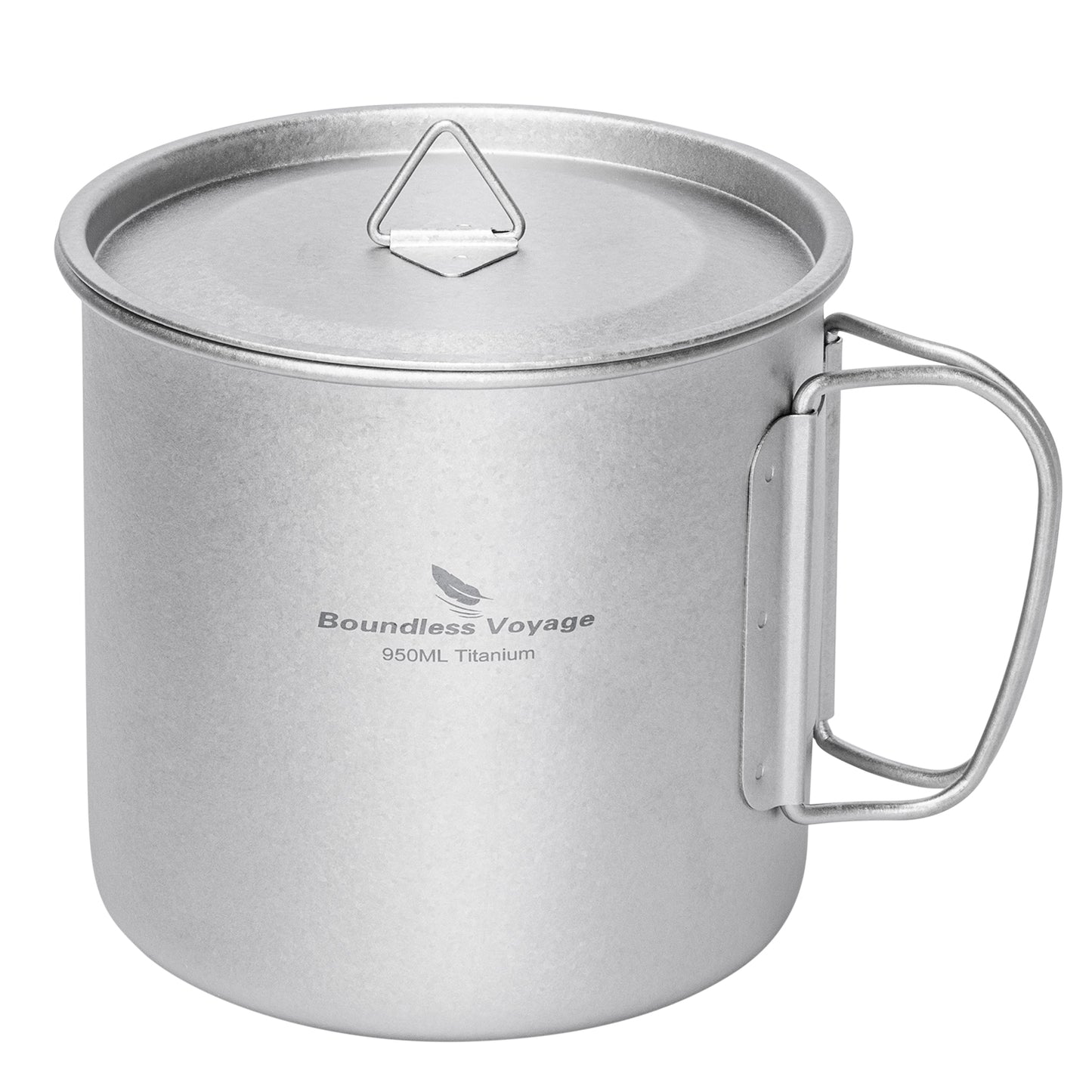 Boundless Voyage Titanium Mug with Lid Crystalline Finish 150ml to 950ml Ultralight for Camping Hiking Ti3038D Ti3043D