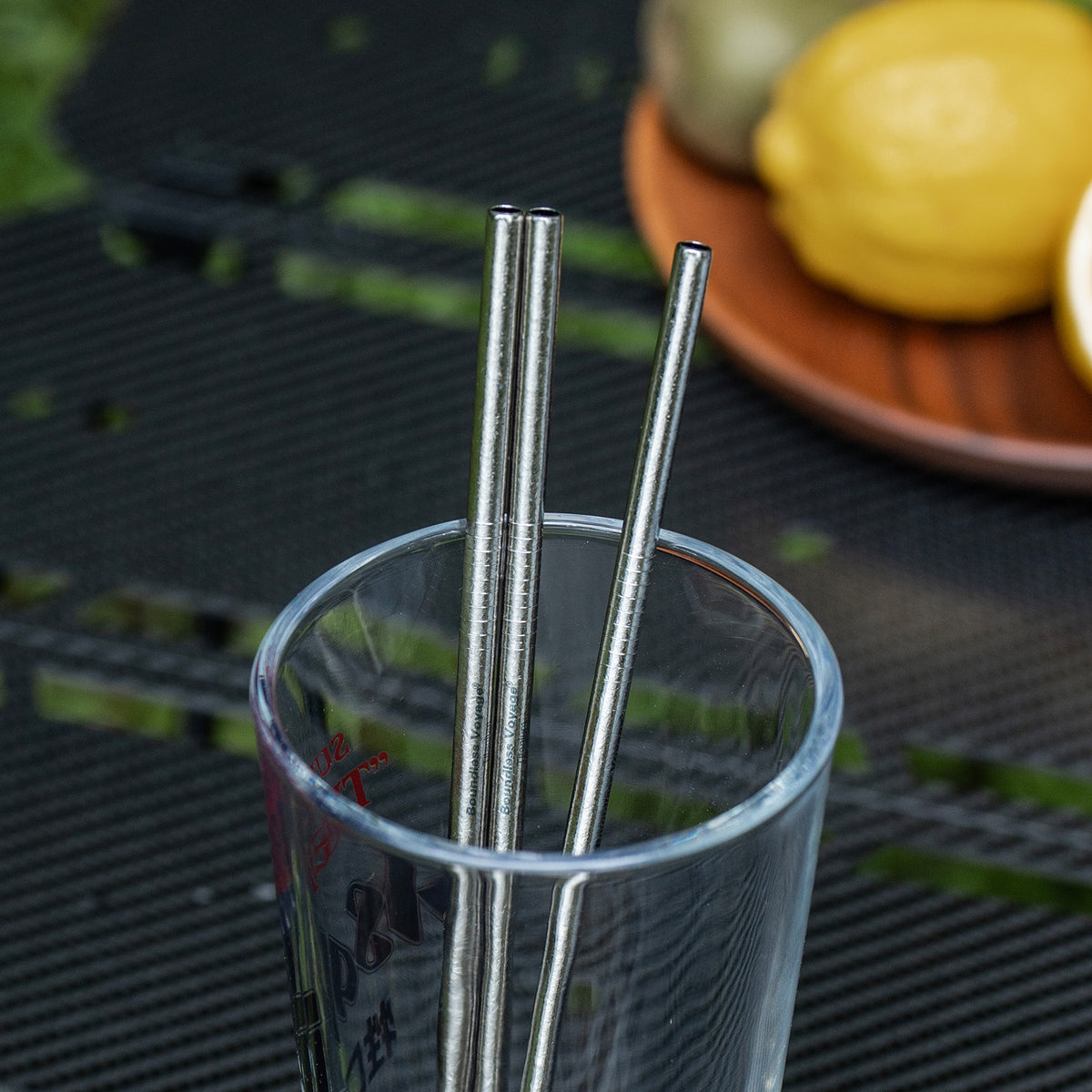 Boundless Voyage Titanium Drinking Straws, Reusable Pure Titanium Metal Straws 6mm 8mm Ti1016T Ti1017T