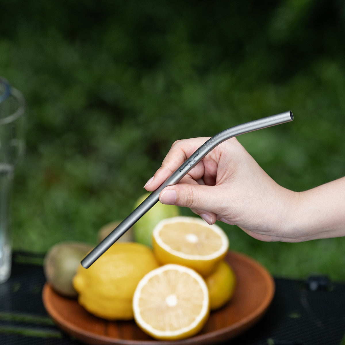 Boundless Voyage Titanium Drinking Straws, Reusable Pure Titanium Metal Straws 6mm 8mm Ti1016T Ti1017T