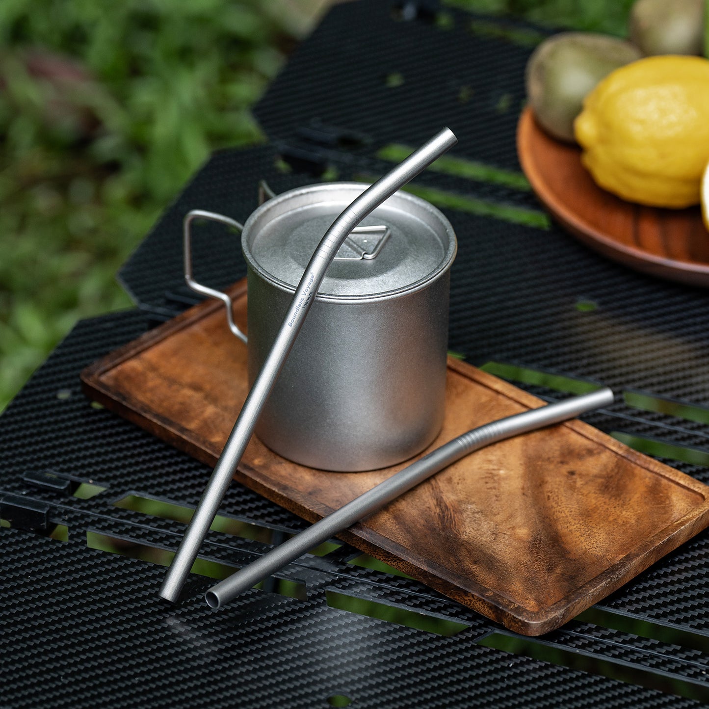 Boundless Voyage Titanium Drinking Straws, Reusable Pure Titanium Metal Straws 6mm 8mm Ti1016T Ti1017T