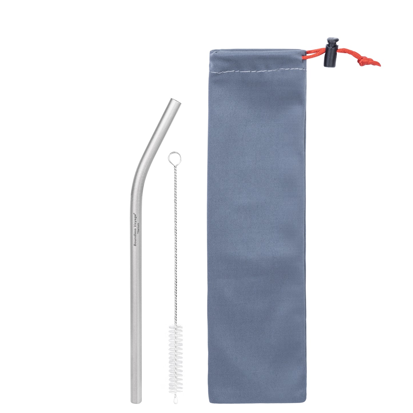 Boundless Voyage Titanium Drinking Straws, Reusable Pure Titanium Metal Straws 6mm 8mm Ti1016T Ti1017T
