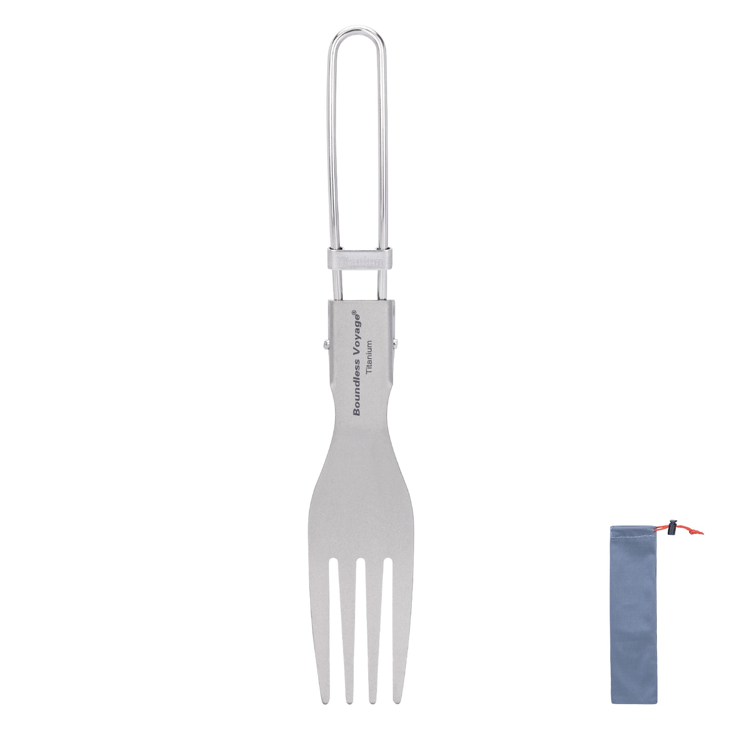 Boundless Voyage Titanium SpoonPortable Folding Tableware  for Home Camping Restaurants Ti1021T