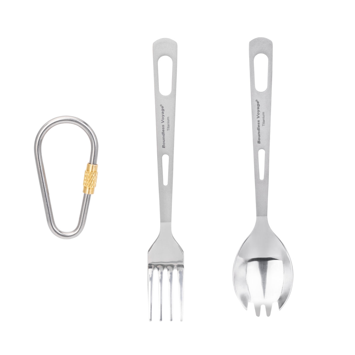 Boundless Voyage Titanium Cutlery Spoon Fork Knife Chopsticks Ultralight Tableware for Camping Hiking Ti1041T-Ti1054T