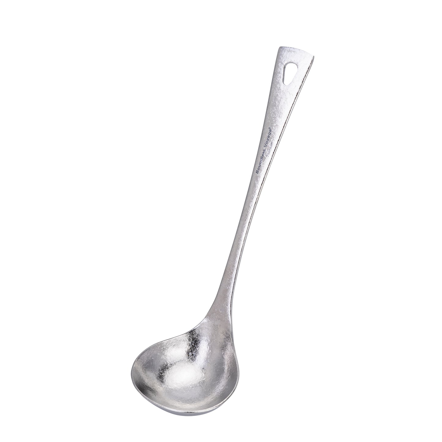 Boundless Voyage Titanium Long Handle Ladle Soup Spoon Thickeness Tableware Porridge Stew Sauce Deep-bowled Ladle Scoop Kitchen Cooking Utensils Ti1059T