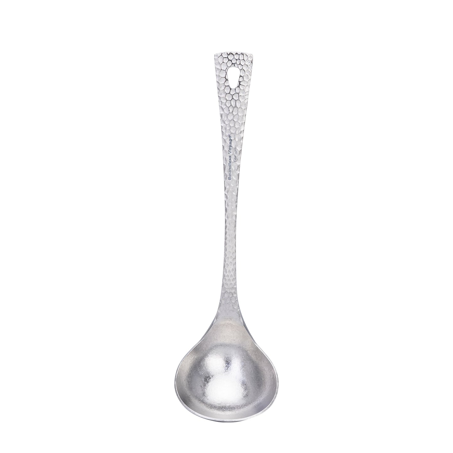 Boundless Voyage Titanium Long Handle Ladle Soup Spoon Thickeness Tableware Porridge Stew Sauce Deep-bowled Ladle Scoop Kitchen Cooking Utensils Ti1060T