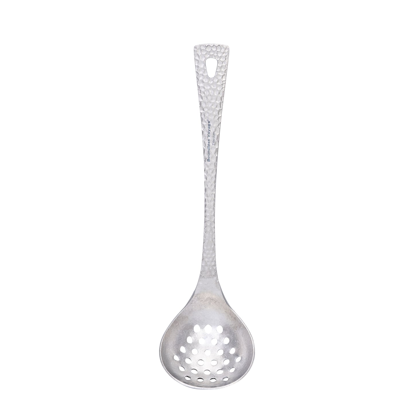 Boundless Voyage Titanium Skimmer Spoon Lightweight Cooking Skimmer Ladle with Long Handle Food Strainer Colander Kitchen Tools Ti1061T