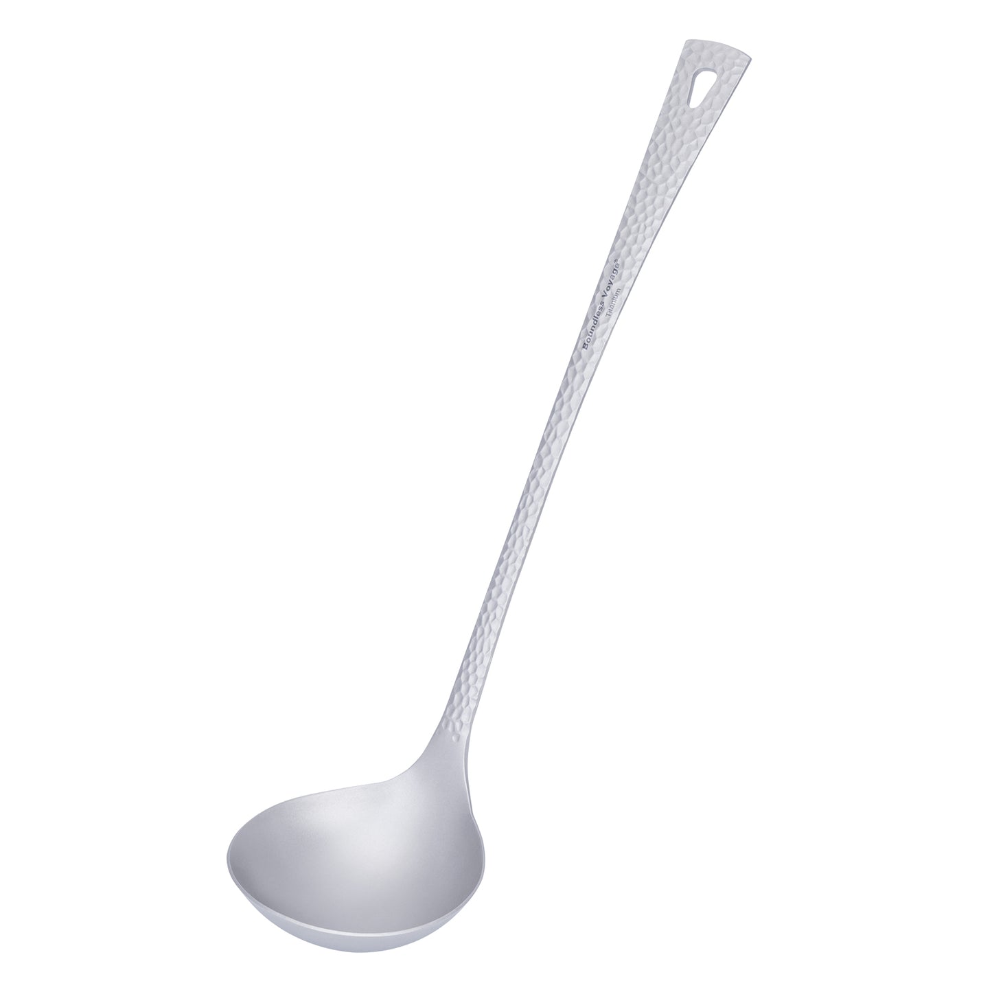 Boundless Voyage Titanium Ladle Durable Long Handle Soup Ladle Serving Spoon Ladles For Cooking Gravy Sauces Ti1062T
