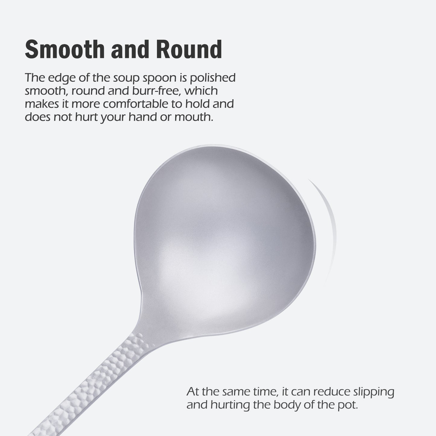 Boundless Voyage Titanium Ladle Durable Long Handle Soup Ladle Serving Spoon Ladles For Cooking Gravy Sauces Ti1062T