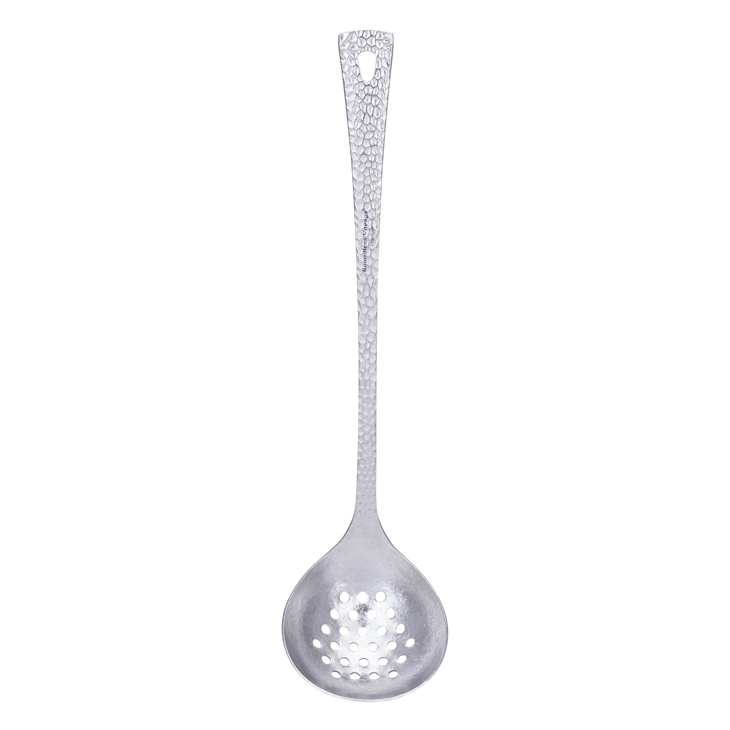 Boundless Voyage Titanium Skimmer Spoon Lightweight Cooking Skimmer Ladle with Long Handle Food Strainer Colander Kitchen Tools Ti1063T