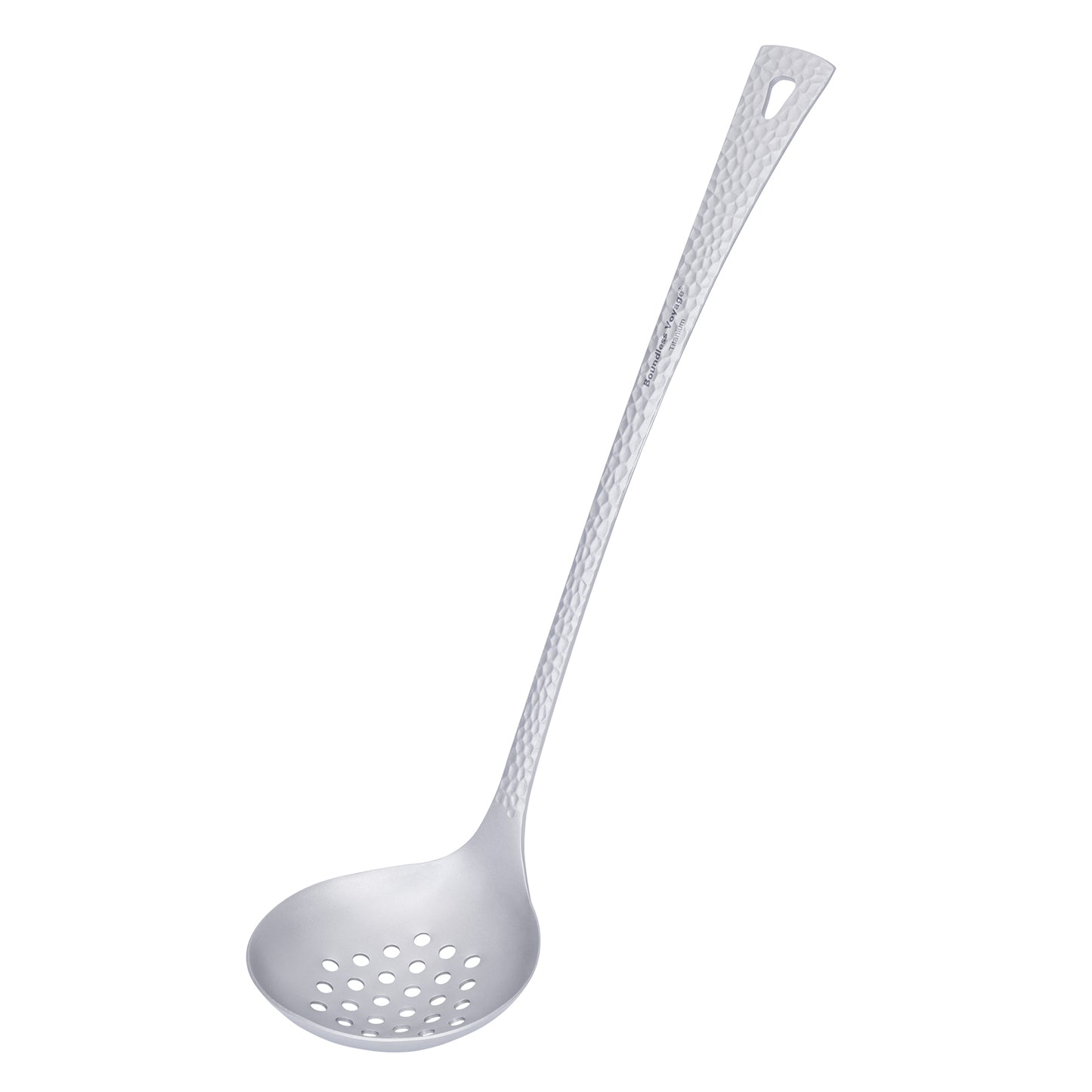 Boundless Voyage Titanium Skimmer Spoon Lightweight Cooking Skimmer Ladle with Long Handle Food Strainer Colander Kitchen Tools Ti1063T