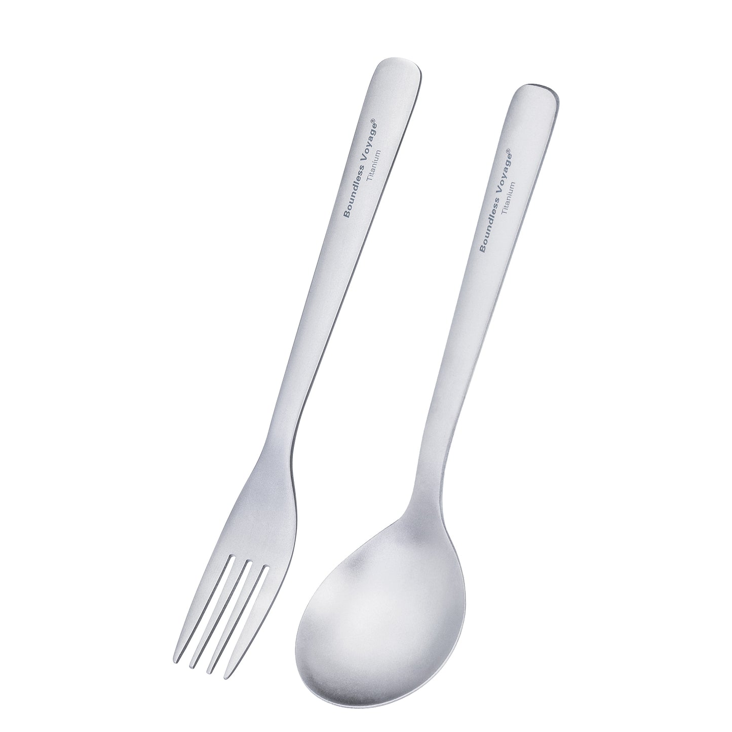 Boundless Voyage Titanium Spoon Fork Chopsticks Set, Ultralight Portable Outdoor Camping Cutlery for Soup Daily Meals Ti1068T-Ti1071T