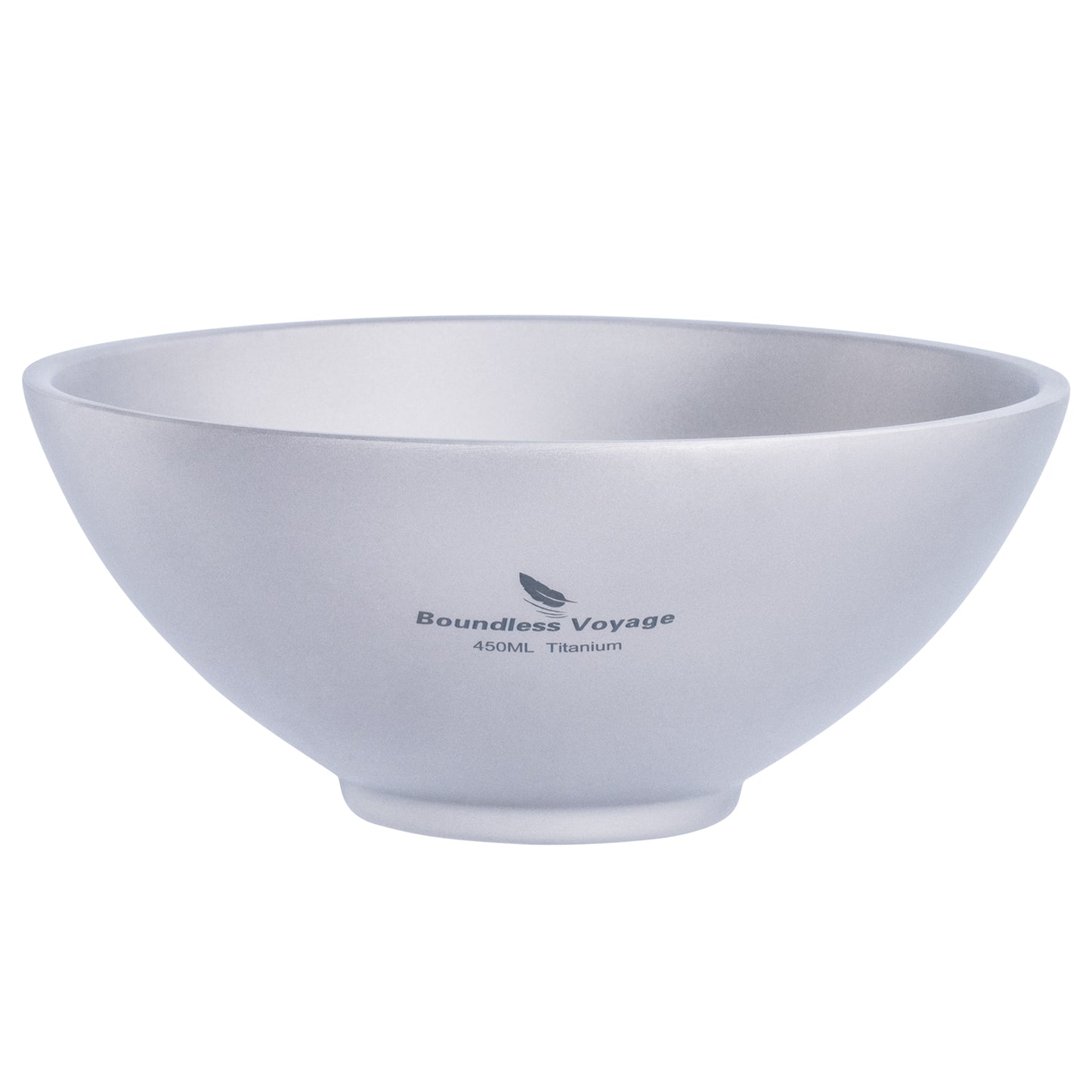Boundless Voyage Titanium Double-Wall Bowl Set, 220ml & 450ml Nestable Anti-Scald for Family Camping Ti1085T Ti1086T