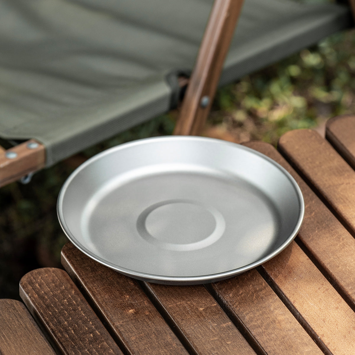 Boundless Voyage Titanium Camping Bowl and Plate Ultralight Outdoor Tableware with Carry Bag for Hiking Backpacking Ti1111T/Ti1112T/Ti1113T