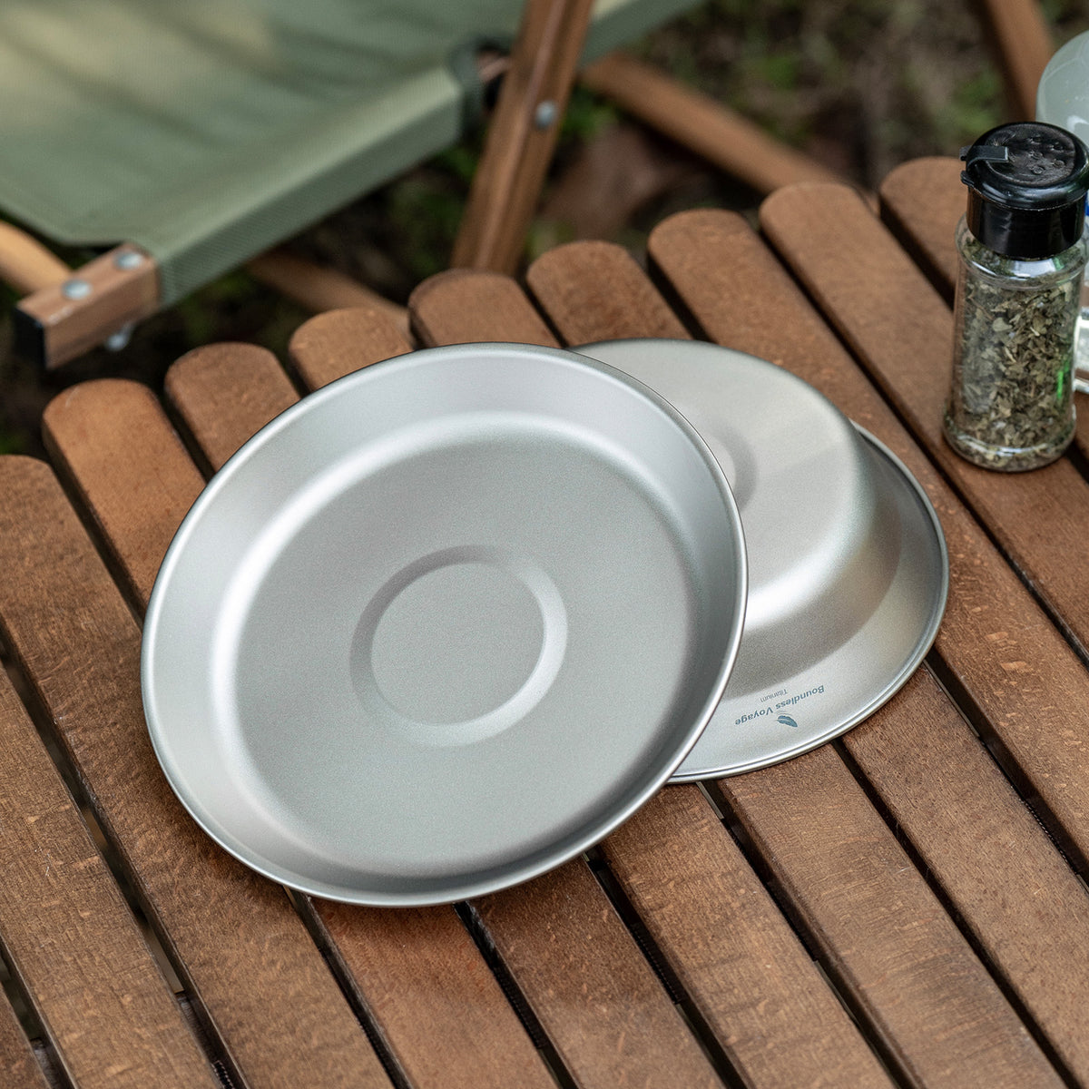 Boundless Voyage Titanium Camping Bowl and Plate Ultralight Outdoor Tableware with Carry Bag for Hiking Backpacking Ti1111T/Ti1112T/Ti1113T