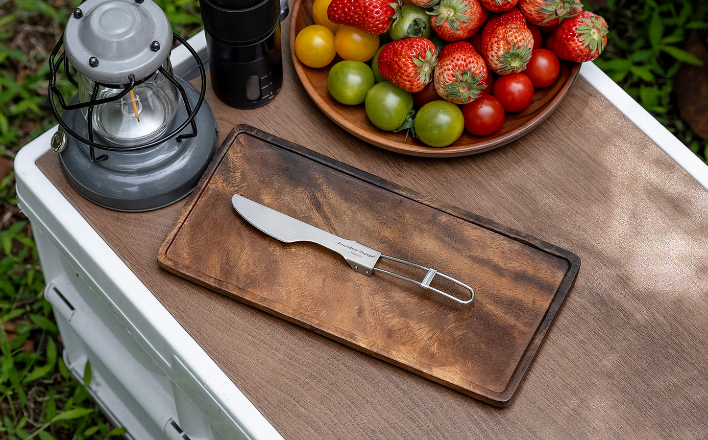 Boundless Voyage Titanium SpoonPortable Folding Tableware  for Home Camping Restaurants Ti1021T