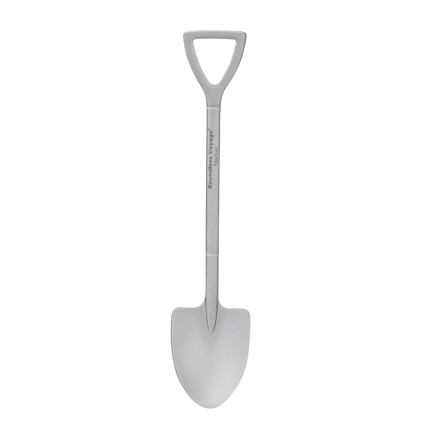 Boundless Voyage Cute Mini Titanium Shovel Spoon, Portable Lightweight Tableware for Ice Cream Fruit Outdoor Camping Daily Use Ti1129T