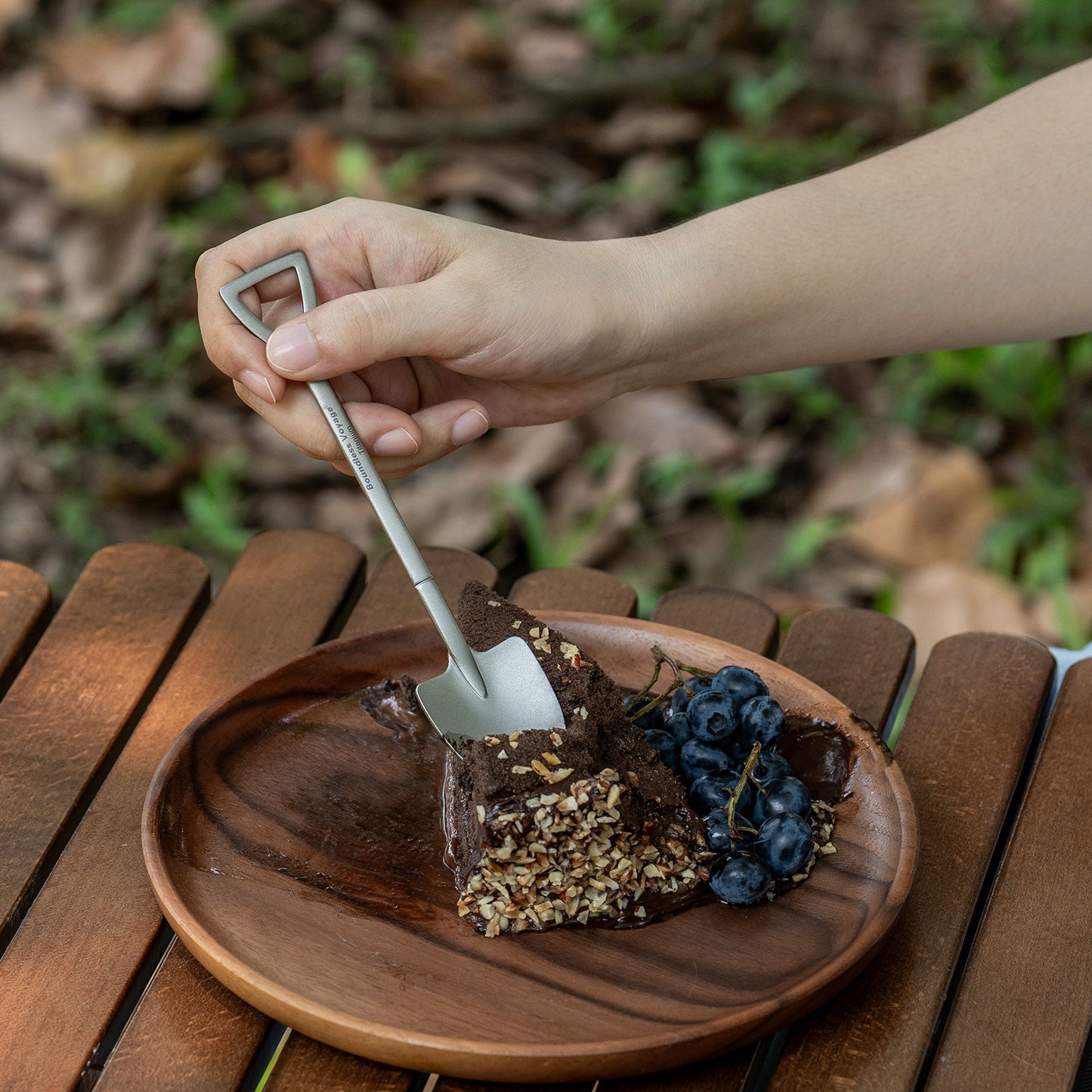 Boundless Voyage Cute Mini Titanium Shovel Spoon, Portable Lightweight Tableware for Ice Cream Fruit Outdoor Camping Daily Use Ti1129T