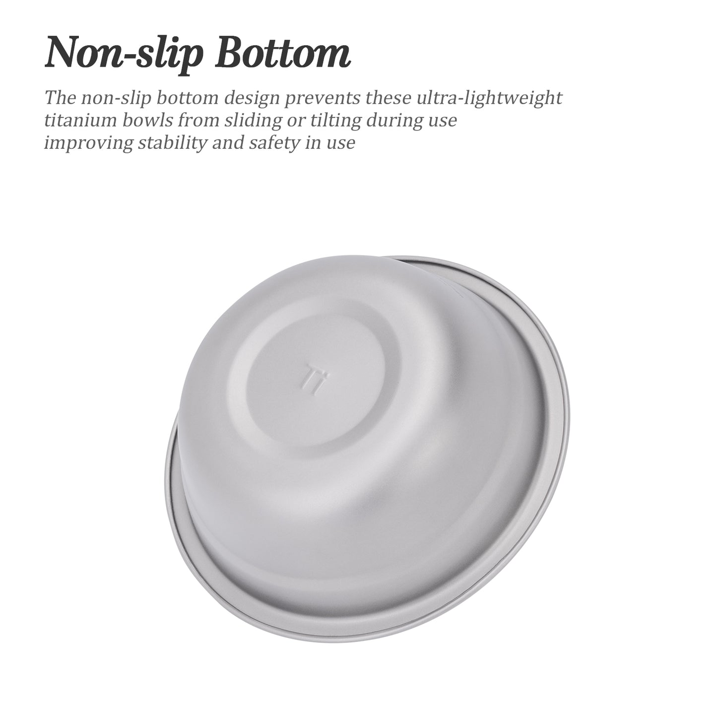 Boundless Voyage Titanium Bowl Rice Soup Salad Serving Bowl Ultralight Outdoor Camping Travel Durable Portable Tableware
