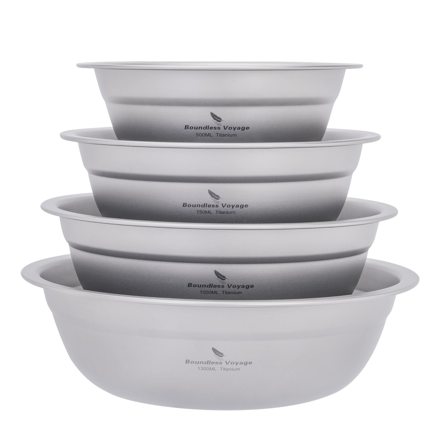 Boundless Voyage Titanium Bowl Rice Soup Salad Serving Bowl Ultralight Outdoor Camping Travel Durable Portable Tableware