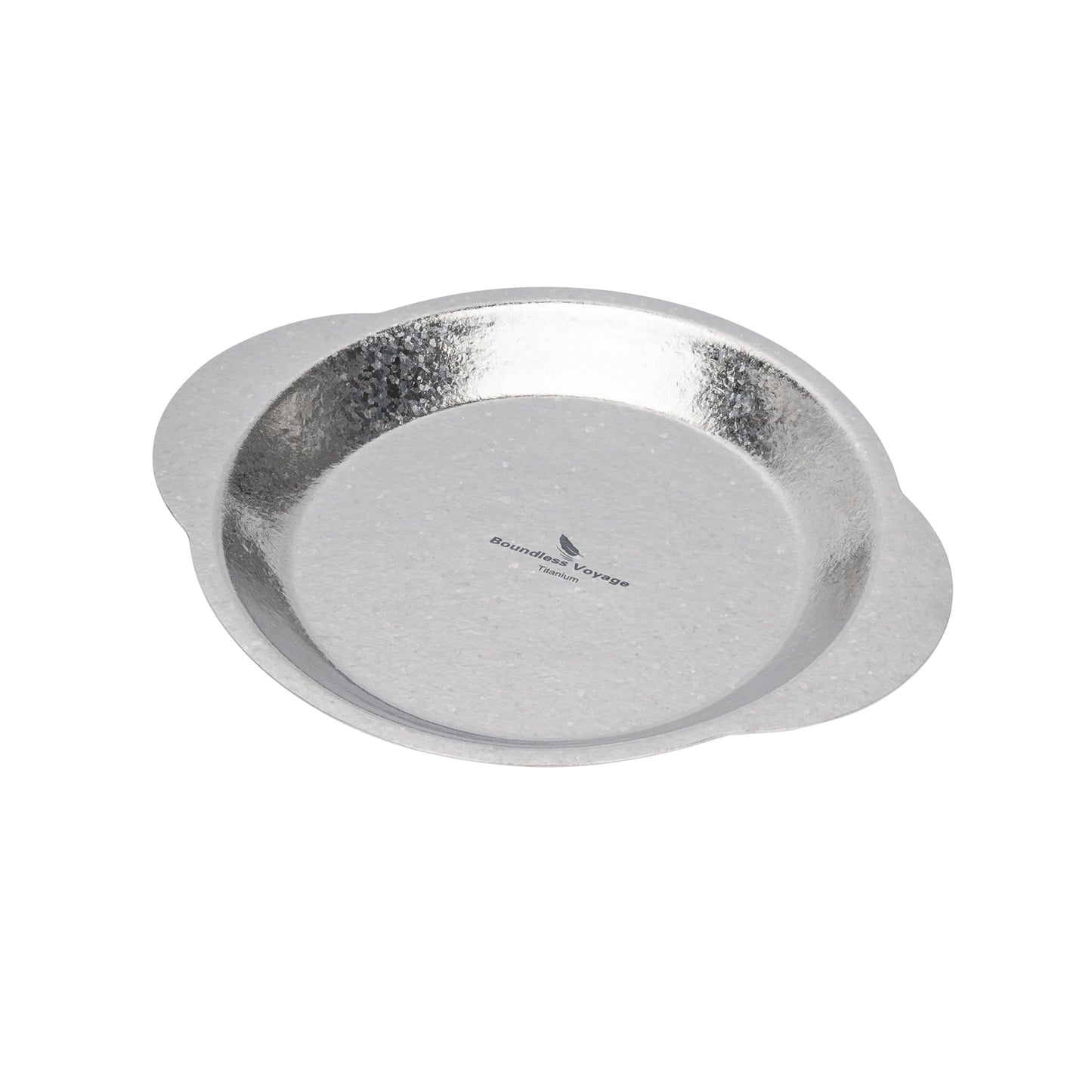 Boundless Voyage Titanium Camping Plate with Side Handles, Stackable Ultralight Serving Dish for Outdoor Cooking Picnic Home Kitchen Ti1155T-Ti1158T