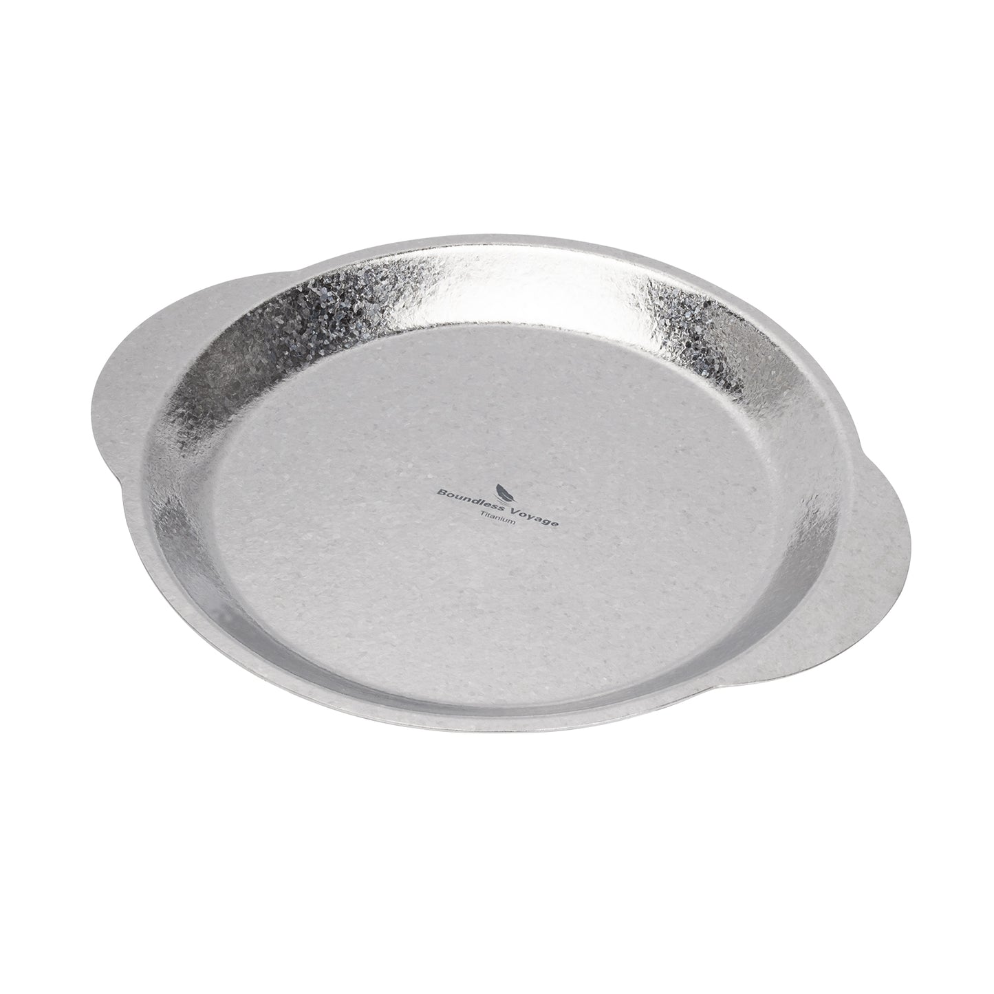 Boundless Voyage Titanium Camping Plate with Side Handles, Stackable Ultralight Serving Dish for Outdoor Cooking Picnic Home Kitchen Ti1155T-Ti1158T