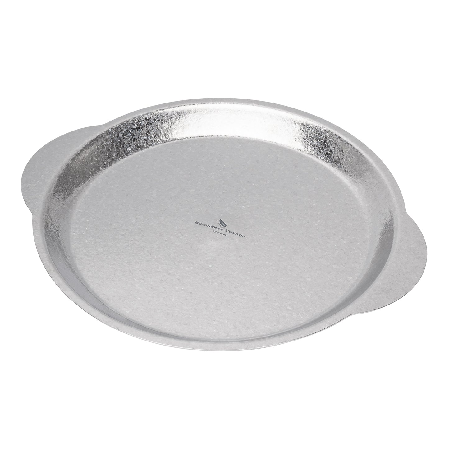Boundless Voyage Titanium Camping Plate with Side Handles, Stackable Ultralight Serving Dish for Outdoor Cooking Picnic Home Kitchen Ti1155T-Ti1158T