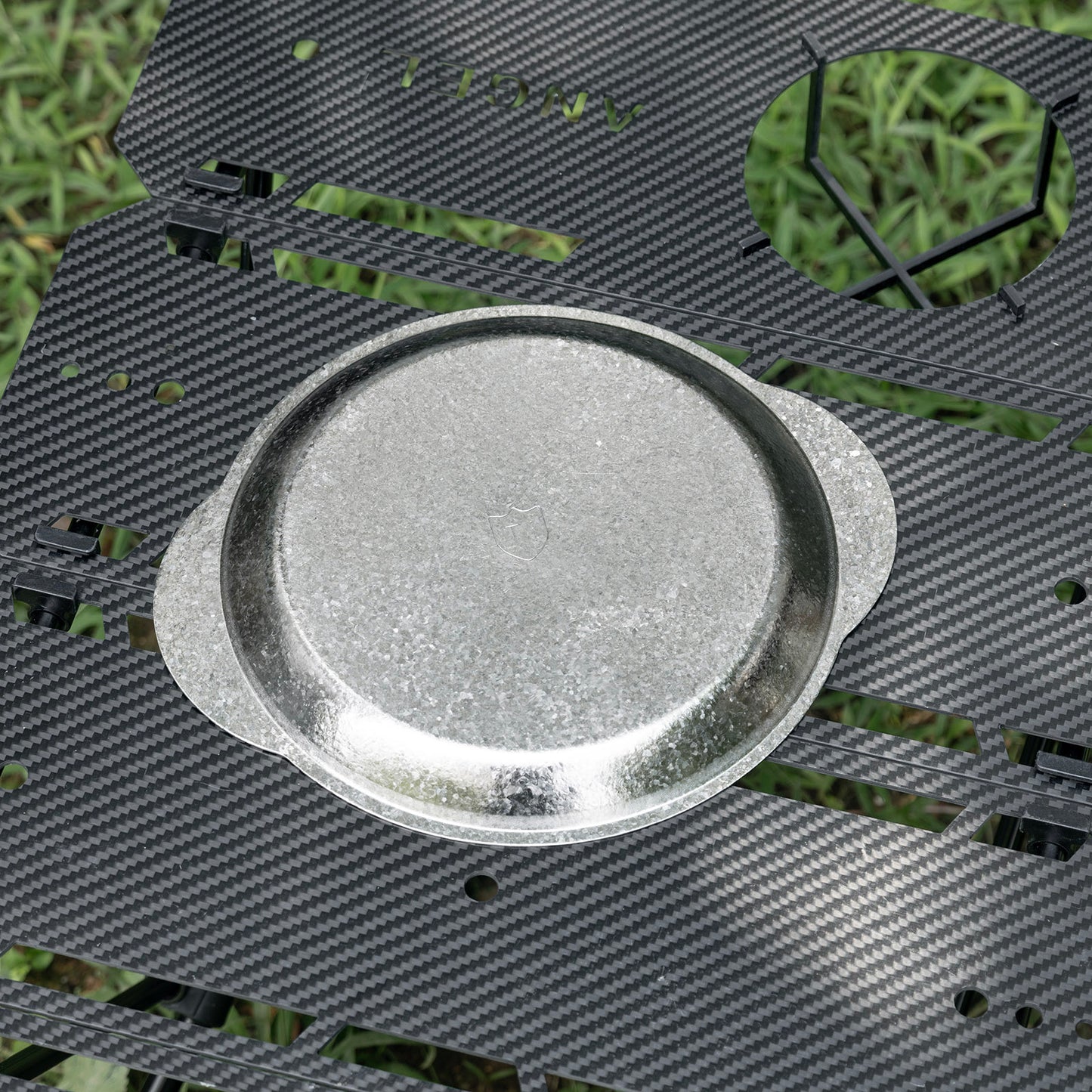 Boundless Voyage Titanium Camping Plate with Side Handles, Stackable Ultralight Serving Dish for Outdoor Cooking Picnic Home Kitchen Ti1155T-Ti1158T