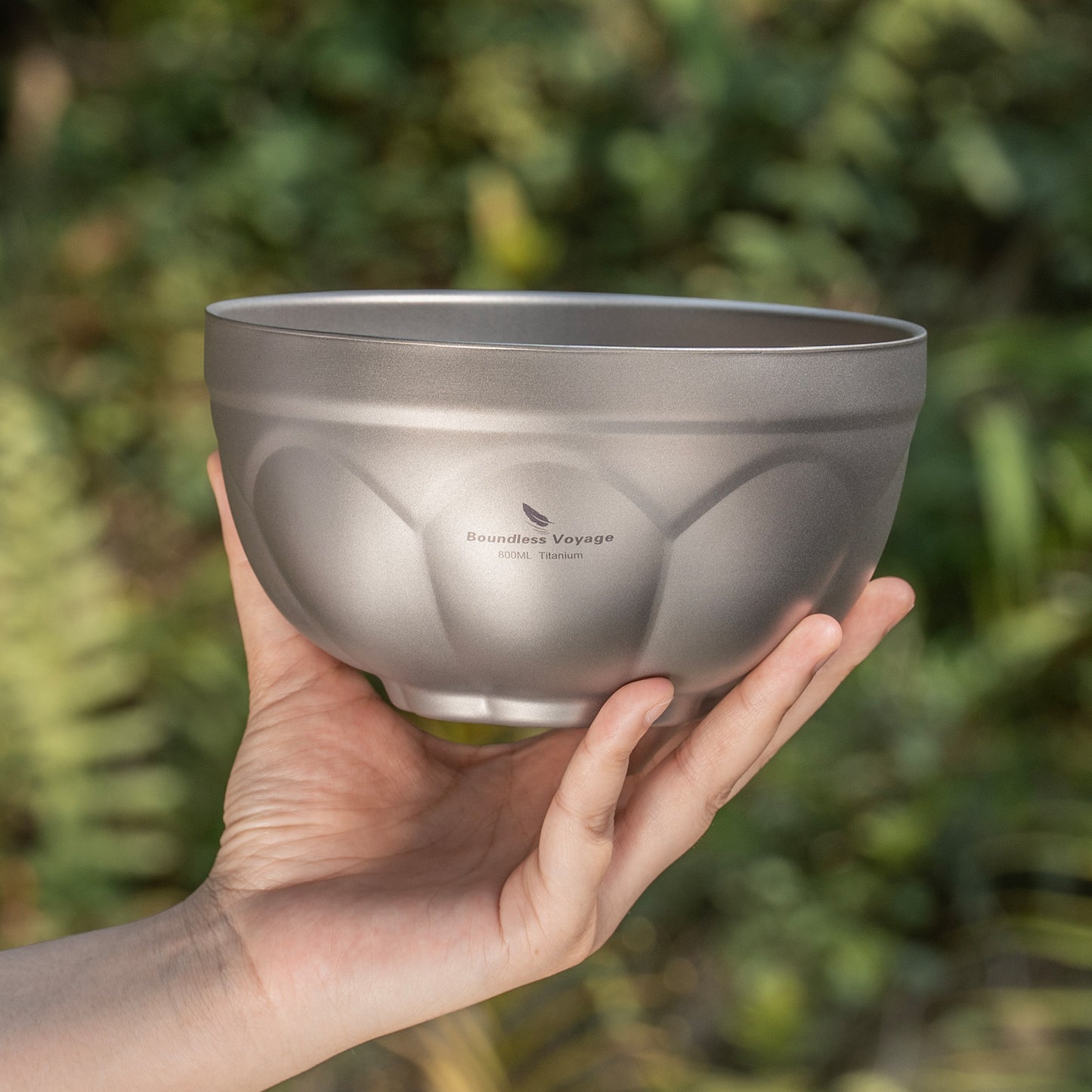 Boundless Voyage 500 ml / 800 ml Titan-Doppelwand-Schale, Reise- und Campinggeschirr, ultraleicht, langlebig, tragbar, für Reis, Suppe, Haferflocken, Joghurt, Ti1171T-Ti1173T
