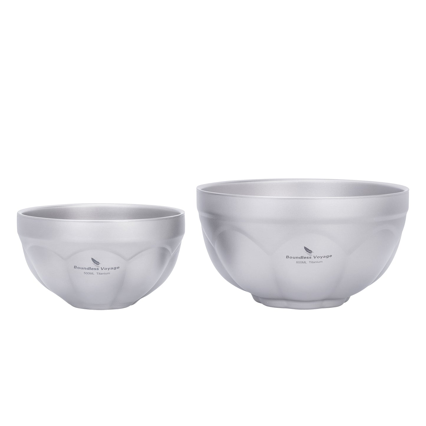 Boundless Voyage 500 ml / 800 ml Titan-Doppelwand-Schale, Reise- und Campinggeschirr, ultraleicht, langlebig, tragbar, für Reis, Suppe, Haferflocken, Joghurt, Ti1171T-Ti1173T