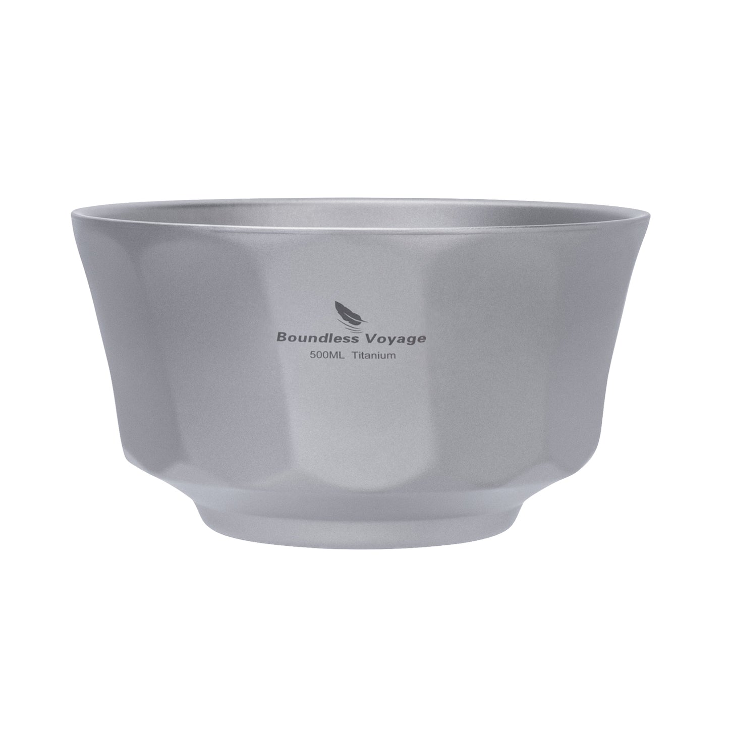 Boundless Voyage Sandblasted Double-Walled Pure Titanium Bowl 500ml & 800ml | Anti-Scald Lightweight Rust-Proof Tableware for Camping, Hiking, Outdoor & Daily Home Use Ti1174T-Ti1176T