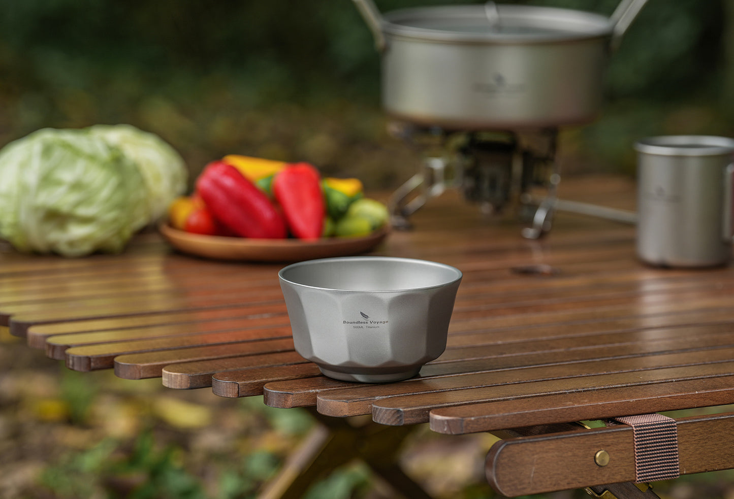 Boundless Voyage Sandblasted Double-Walled Pure Titanium Bowl 500ml & 800ml | Anti-Scald Lightweight Rust-Proof Tableware for Camping, Hiking, Outdoor & Daily Home Use Ti1174T-Ti1176T