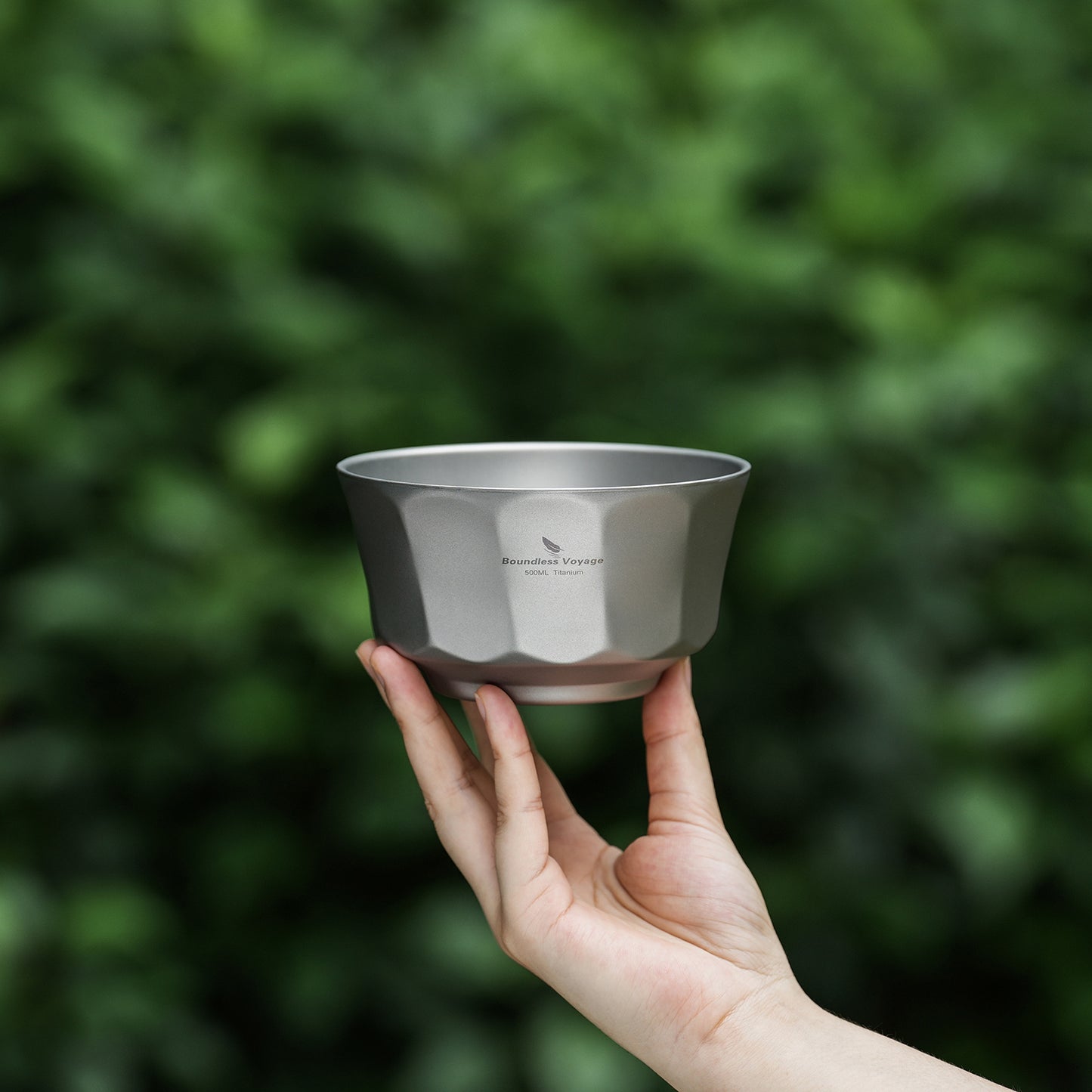 Boundless Voyage Sandblasted Double-Walled Pure Titanium Bowl 500ml & 800ml | Anti-Scald Lightweight Rust-Proof Tableware for Camping, Hiking, Outdoor & Daily Home Use Ti1174T-Ti1176T