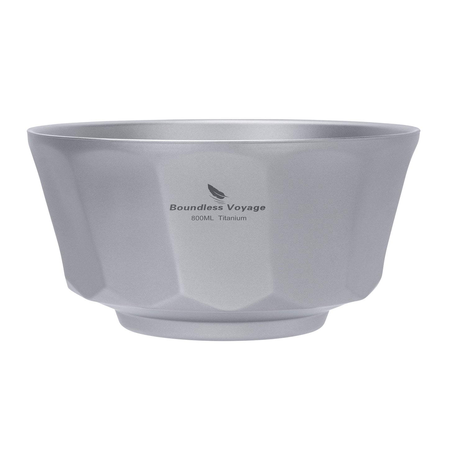 Boundless Voyage Sandblasted Double-Walled Pure Titanium Bowl 500ml & 800ml | Anti-Scald Lightweight Rust-Proof Tableware for Camping, Hiking, Outdoor & Daily Home Use Ti1174T-Ti1176T