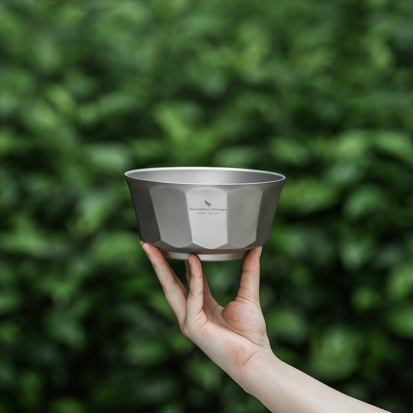 Boundless Voyage Sandblasted Double-Walled Pure Titanium Bowl 500ml & 800ml | Anti-Scald Lightweight Rust-Proof Tableware for Camping, Hiking, Outdoor & Daily Home Use Ti1174T-Ti1176T