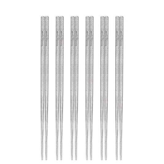 Boundless Voyage 23cm Solid Pure Titanium Chopsticks Food Grade Non-Slip Reusable Metal Chopsticks Camping Travel Office Home Kitchen Restaurant Gift Ti1184T