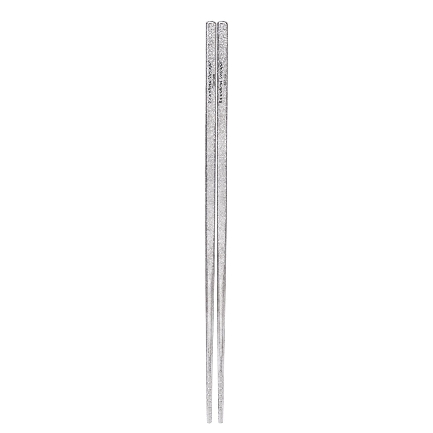 Boundless Voyage 23cm Solid Pure Titanium Chopsticks, Food Grade Non-Slip Reusable Metal Chopsticks for Camping Travel Office Home Kitchen Restaurant Gift Ti1184T