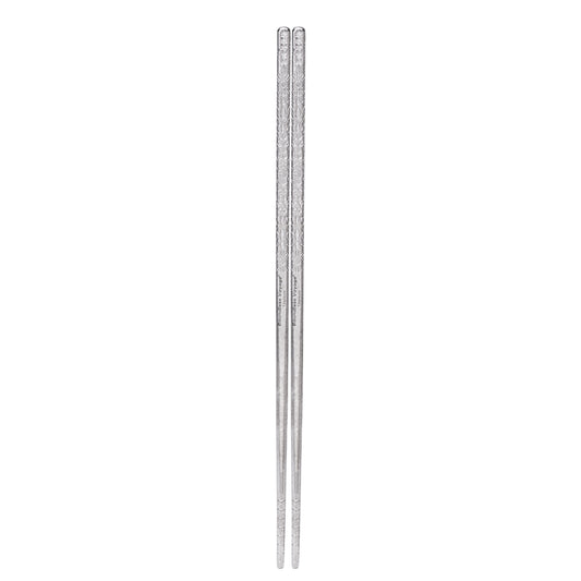Boundless Voyage 23cm Solid Pure Titanium Chopsticks Coating-Free Non-Slip Reusable Tableware Camping Travel Office Household Premium Gift Ti1185T