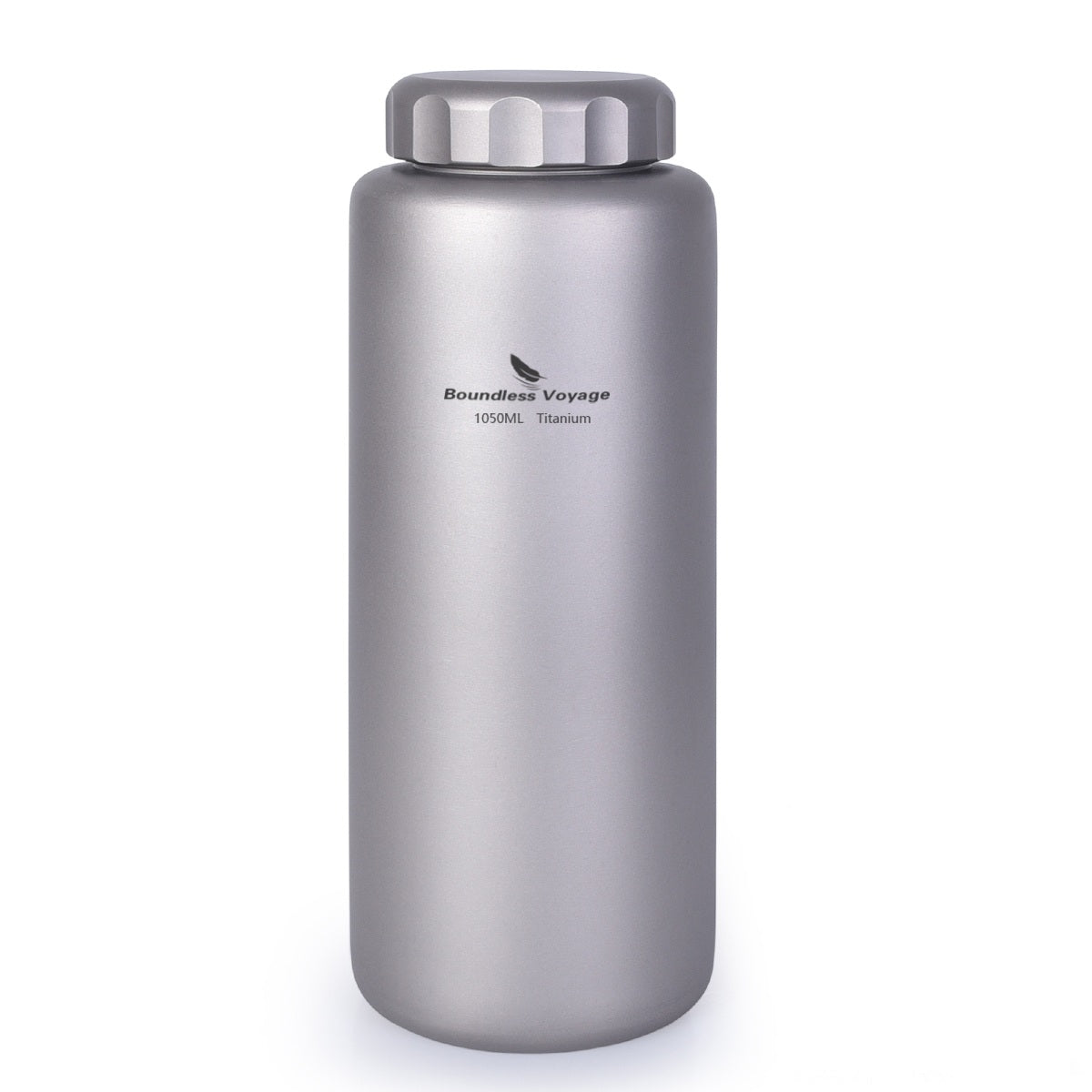 Boundless Voyage 1050ml Titanium Sport Water Bottle Ultralight Wide Mouth Leakproof for Camping Hiking Ti3005D